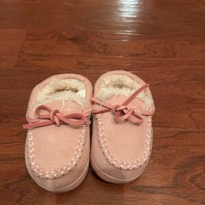 Pink Moccasin Slippers